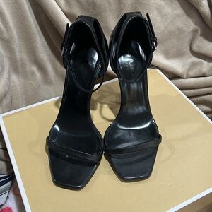 YSL Opyum Sandals with Silver Heel